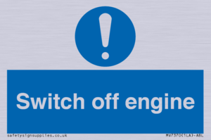 Switch off engine